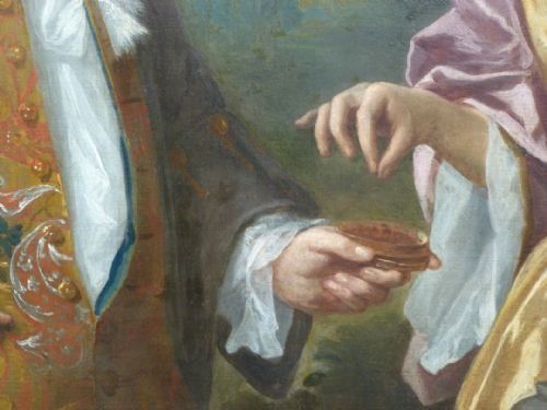 fig 3. Double portrait of Colonel and Mrs. Adams c.1720; Studio of Philip Mercier.