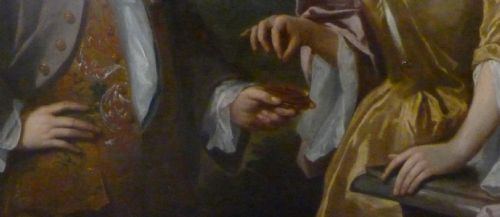 fig 5. Double portrait of Colonel and Mrs. Adams c.1720; Studio of Philip Mercier.