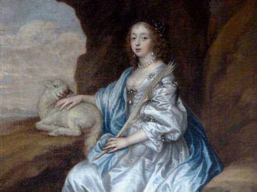 fig 1. Portrait of Lady Mary Villiers 17th c., after van Dyck.