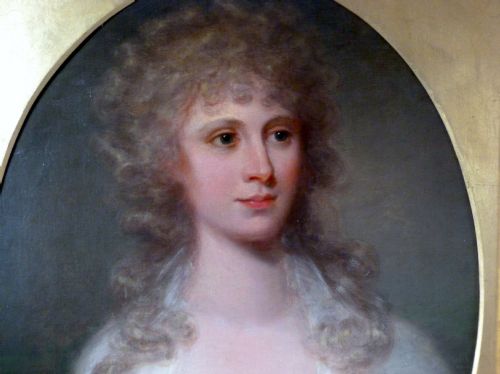 fig 1. Portrait of a Young Lady, possibly Elizabeth Beauclerk c.1786; Circle of Richard Cosway.