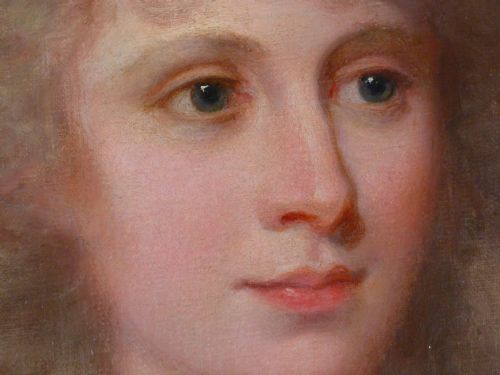fig 2. Portrait of a Young Lady, possibly Elizabeth Beauclerk c.1786; Circle of Richard Cosway.