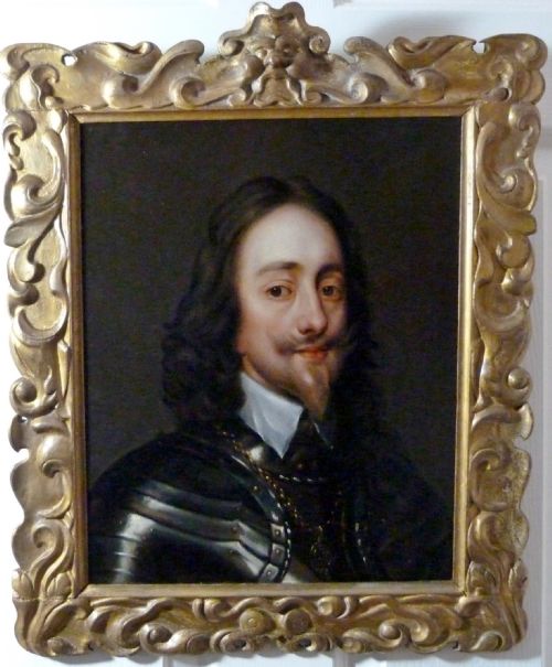 Sold....portrait of Charles I in Armour C.1640; Attributed to Remigius Van Leemput.