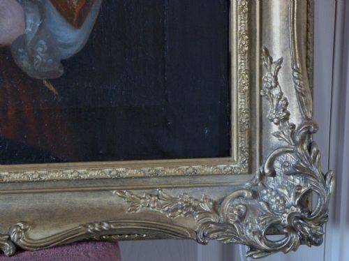 PORTRAIT OF A BOY AND DOG C1740 ENGLISH SCHOOL - ADDITIONAL PHOTO 4