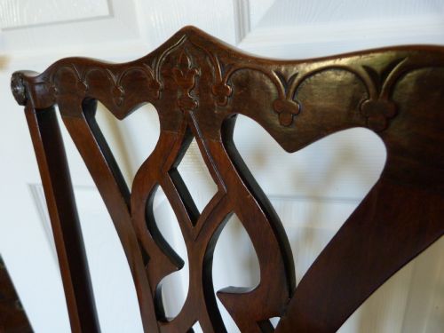 fig 1. George III Chippendale 'Gothick' chair c.1770.
