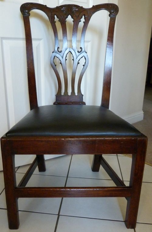 George III Chippendale Period Mahogany Chair C.1760.