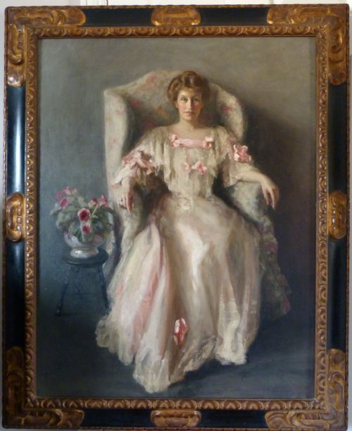 Portrait of a Lady in White 1906 by Margaret Kemplay Snowden .