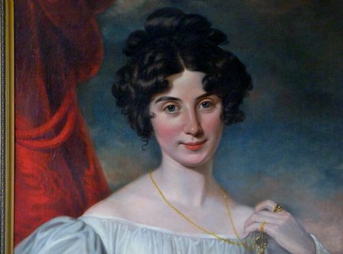 fig 1. Portrait of Julia Floyd, later Lady Peel c.1820; Circle of Sir Thomas Lawrence.