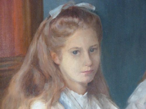 fig 3. Double Portrait of Eleanor and Margaret Little 1905, by Alexander MacDonald.