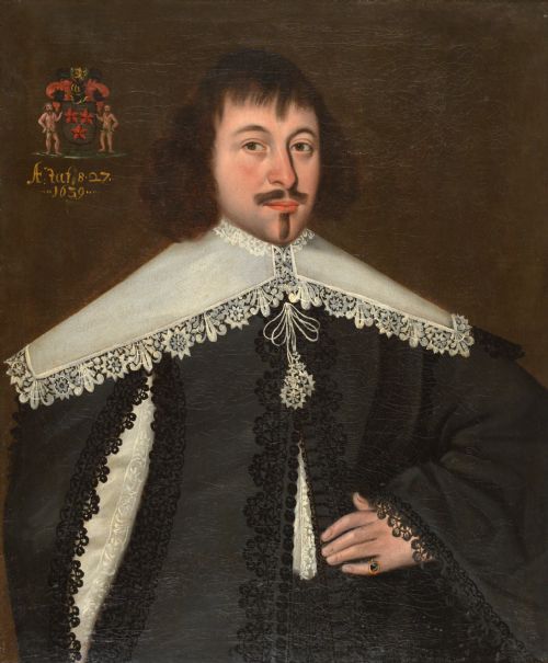 fig 1. Portrait of a Nobleman 1639; Follower of Cornelius Johnson.