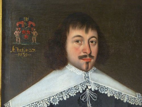 fig 2. Portrait of a Nobleman 1639; Follower of Cornelius Johnson.