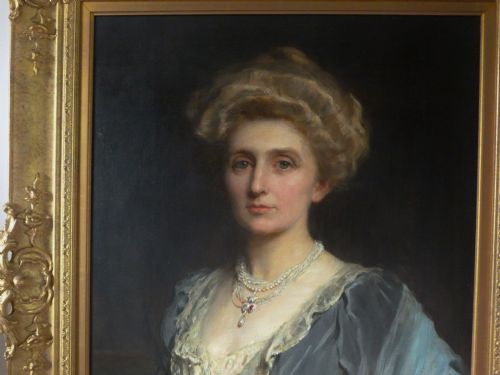 fig 1. Portrait of an Edwardian Lady c.1905; Attributed to Harrington Mann.