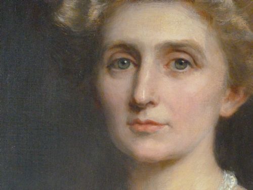 fig 2. Portrait of an Edwardian Lady c.1905; Attributed to Harrington Mann.