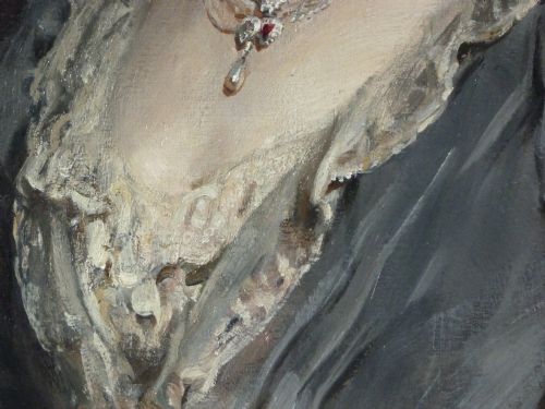fig 3. Portrait of an Edwardian Lady c.1905; Attributed to Harrington Mann.