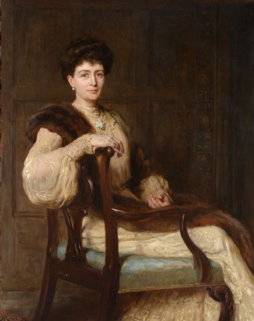 Portrait of a Lady, 1903 by Hugh Goldwin Riviere Rp.