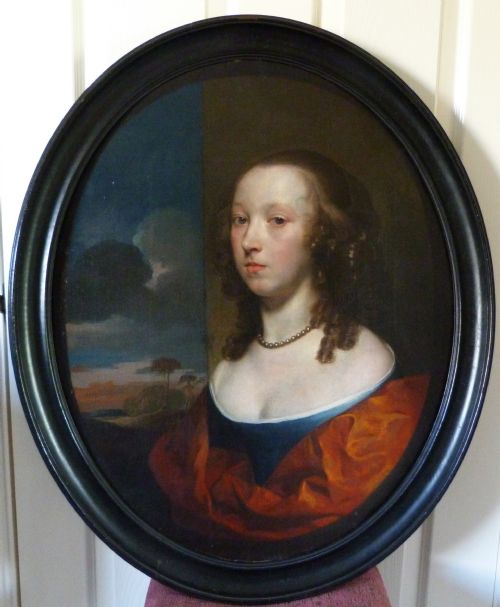 Portrait of a Young Lady C. 1660: Attributed to Gerard Soest.