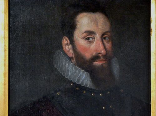 fig 1. Portrait of a Gentleman c. 1590, probably Johan Upchierts; Circle of Adriaen Thomasz. Key.