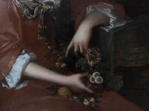 fig 2. Portrait a Young Lady in Red c.1700; Circle of Sir Godfrey Kneller.