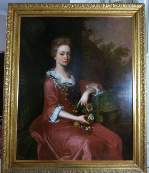 Portrait a Young Lady in Red C.1700; Circle of Sir Godfrey Kneller.