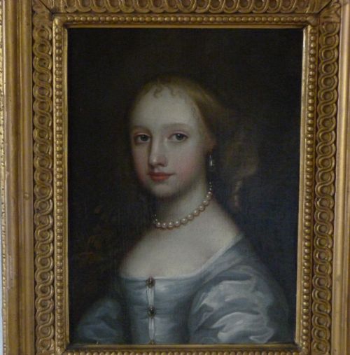 fig 2. Pair of Portraits of Two Girls of the Howard Family c.1650: Attributed to Remigius van Leemput.