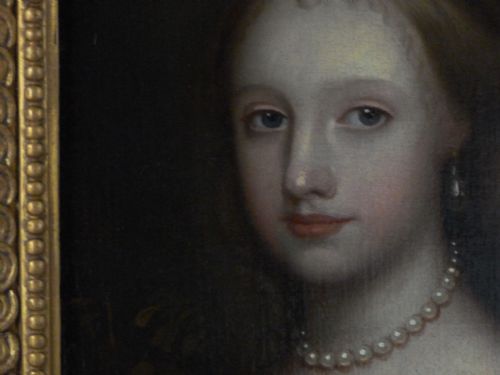 fig 4. Pair of Portraits of Two Girls of the Howard Family c.1650: Attributed to Remigius van Leemput.