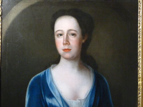 fig 1. Portrait of a Lady in Blue c.1715: Circle of Johnathan Richardson.