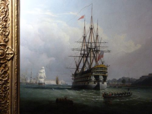 fig 1. Portrait of H.M.S Royal Adelaide 1837; Attributed to Joseph Walter.