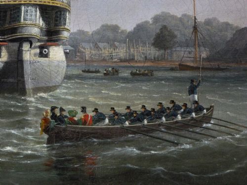 fig 4. Portrait of H.M.S Royal Adelaide 1837; Attributed to Joseph Walter.