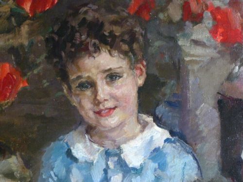 fig 3. Portrait of the Orbach and des Salles Children by Joseph Oppenheimer R.P.