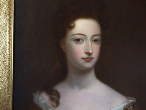 fig 1. Portrait of Mary Sackville, Countess of Dorset; after Kneller. 18th century.
