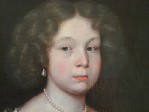 fig 2. Portrait of a Young Lady c.1675; Circle of John Michael Wright.