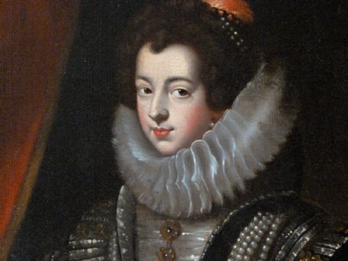fig 2. Isabella de Bourbon, Queen of Spain; After Velasquez.