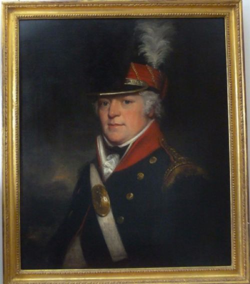 Portrait of R. Parsons, Officer of the Derbyshire Light Cavalry, 1800. Studio or Circle of Sir Thomas Lawrence.
