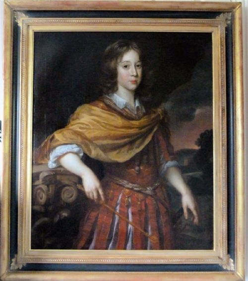 fig 1. Portrait of Charles (Karl) Emil, Prince Elect of Brandenburg c.1667-70, by Paulus van der Stock after Johannes Mijtens (Jan Mytens).