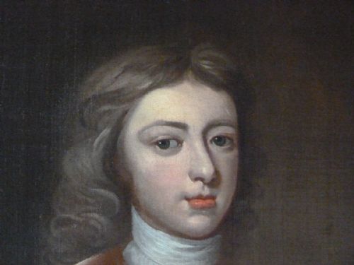 PORTRAIT OF A YOUNG GENTLEMAN PROBABLY OF THE LEADER FAMILY C1710 FOLLOWER OF SIR GODFREY KNELLER - ADDITIONAL PHOTO 2