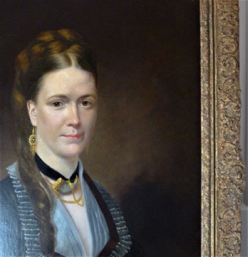 fig 1. Portrait of a Lady of the Haworth Family, c.1850; English School.