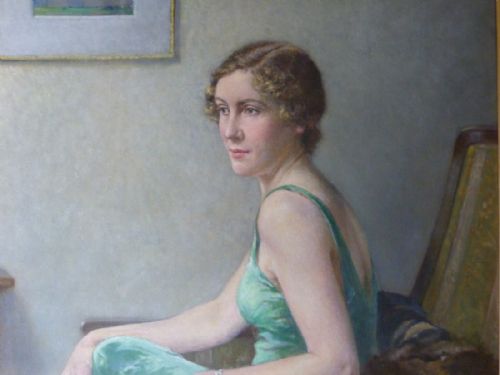 fig 1. Portrait of Miss Kathleen Bell 1936, by Bertram Priestman R.A.