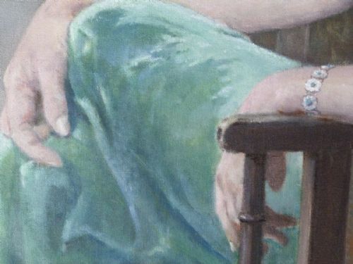 fig 3. Portrait of Miss Kathleen Bell 1936, by Bertram Priestman R.A.