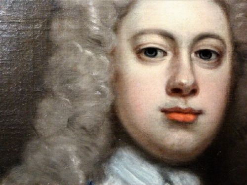 PORTRAIT OF A MEMBER OF THE HAWORTH FAMILY C1725 CIRCLE OF JONATHAN RICHARDSON - ADDITIONAL PHOTO 5
