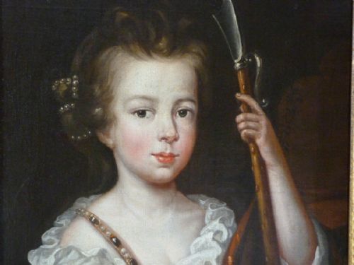 fig 1. Portrait of a Young Girl c.1680; Attributed to Mary Beale.