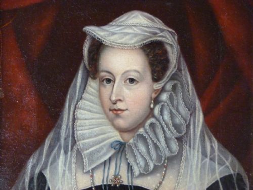 fig 2. Portrait of Mary Queen of Scots, 1836, by A.H., after Nicholas Hilliard 1578.