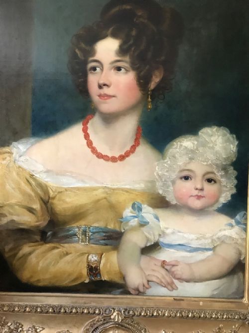 fig 1. Portrait of a Lady and her Child c.1818; By George Henry Harlow.