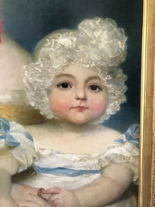 fig 3. Portrait of a Lady and her Child c.1818; By George Henry Harlow.