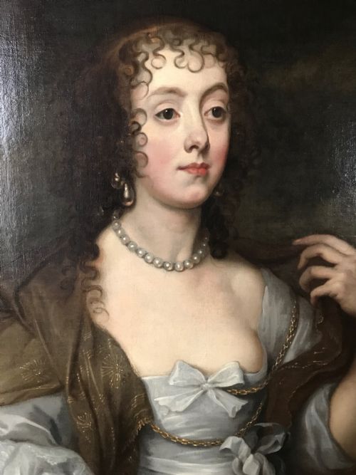 fig 1. Double portrait of Elizabeth, Lady Thimbleby and her sister Dorothy, Viscountess Andover, c.1635: Studio of Van Dyck.
