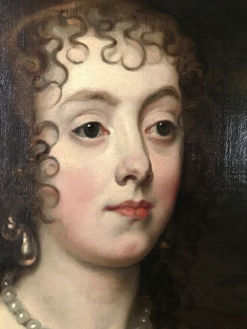 fig 6. Double portrait of Elizabeth, Lady Thimbleby and her sister Dorothy, Viscountess Andover, c.1635: Studio of Van Dyck.
