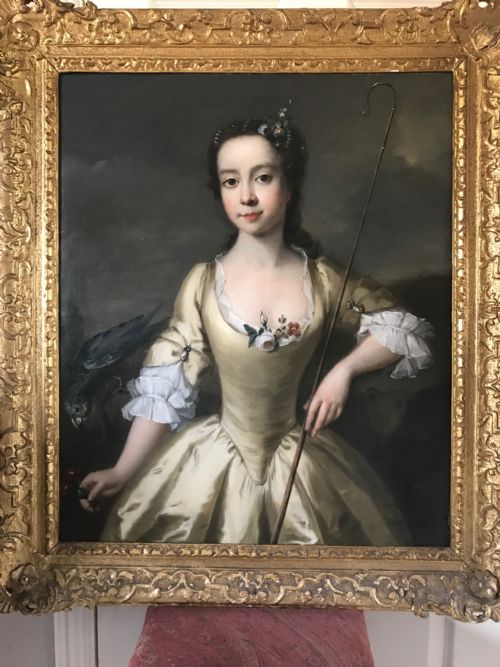 Portrait of a Young Lady C.1750; Attributed to Philip Mercier.