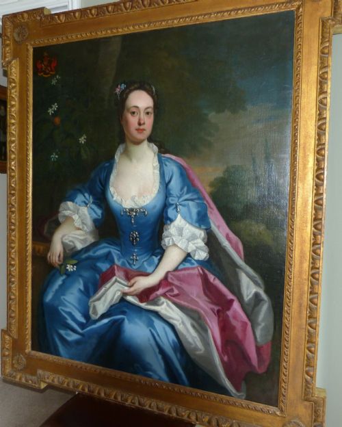 fig 1. PORTRAIT OF ELIZABETH, DUCHESS OF MARLBOROUGH C.1730: ATTRIBUTED TO MARIA VERELST.