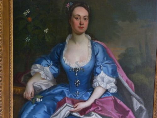 fig 2. PORTRAIT OF ELIZABETH, DUCHESS OF MARLBOROUGH C.1730: ATTRIBUTED TO MARIA VERELST.