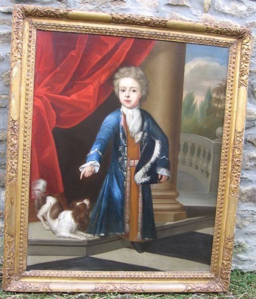 Portrait of a Young Boy and His Spaniel C.1710, by Charles D'agar