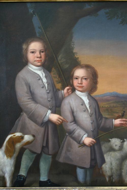 fig 1. Double portrait of two boys c.1740; Follower of Charles Jervas.