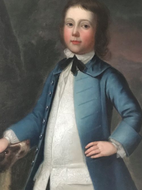 fig 1. Portrait of a Boy and his Dog c.1750; Circle of Bartholomew Dandridge